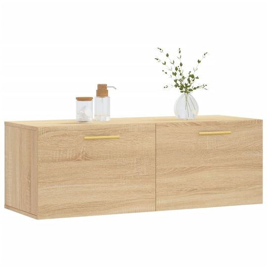 vidaXL Cabinet de baie L100xA36.5xÎ35cm Sonoma