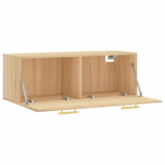 vidaXL Cabinet de baie L100xA36.5xÎ35cm Sonoma