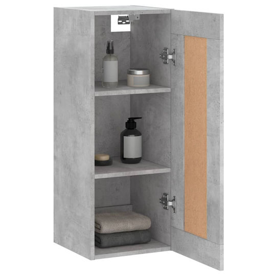 vidaXL Bathroom Cabinet L34.5xW34xH90cm Gray