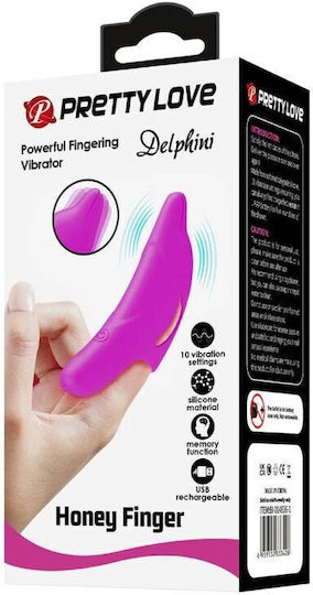 Pretty Love Delphini Vibrator Finger 14cm Lila