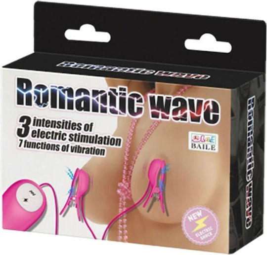 Baile Romantic Wave Vibrating Eletric Shock Σφιγκτήρες Θηλών