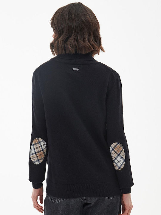 Pendle Damen Langärmeliges Wollrollkragenpullover Schwarz
