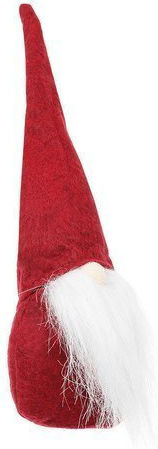 Iso Trade Weihnachtliche Kunststoff Figur Zwerge Rot Länge 8cm