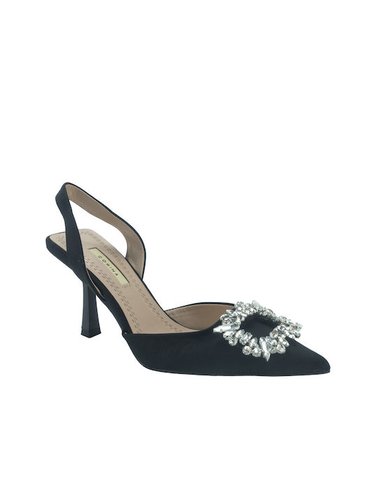 Corina Pumps mit Stiletto-Absatz & Riemchen Schwarz