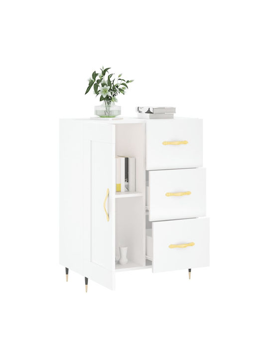 Bufet cu Sertare Alb 69.5x34x90cm