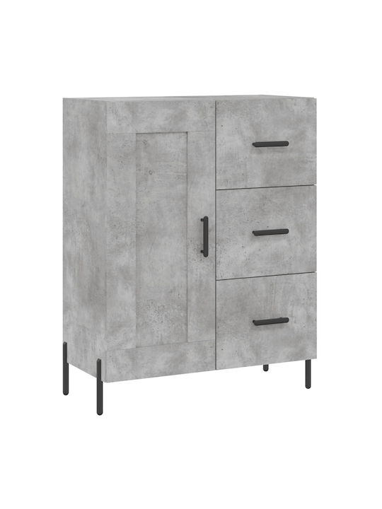 Wooden Buffet with Drawers Gray L69.5xW34xH90cm