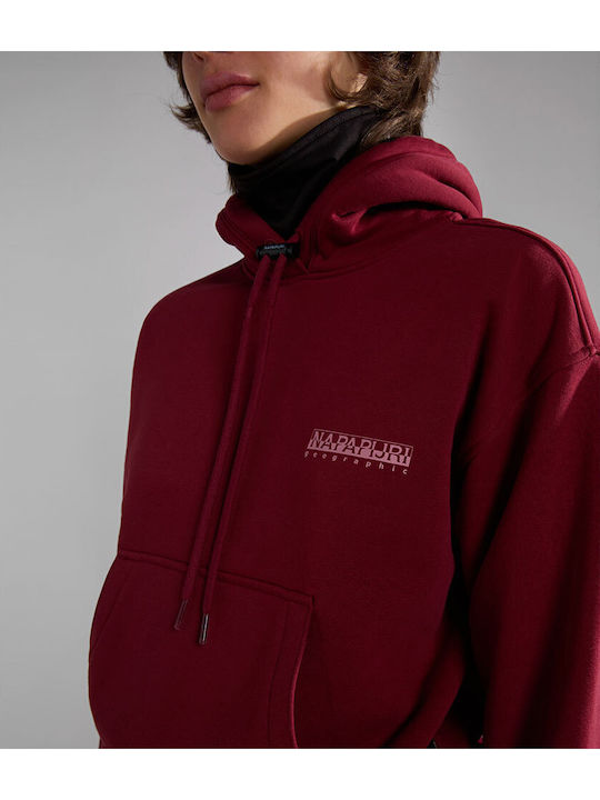 Women's Sweatshirt Hooded Burgundy