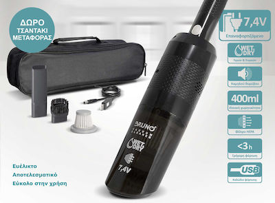 Bruno Car Handheld Vacuum Liquids / Dry Vacuuming Rechargeable 12V