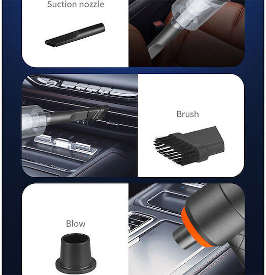 Car Handheld Vacuum Dry Vacuuming with Power 120W Rechargeable 12V