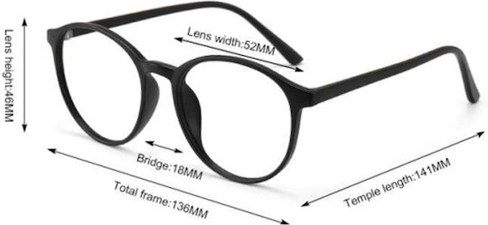 Techsuit Techsuit Women's Blue Light Blocking Glasses In Black Colour