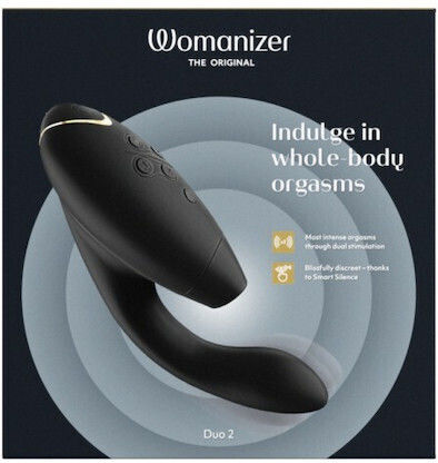 Womanizer Duo 2 Αναρροφητής Αιδοίου με Δόνηση Μαύρος