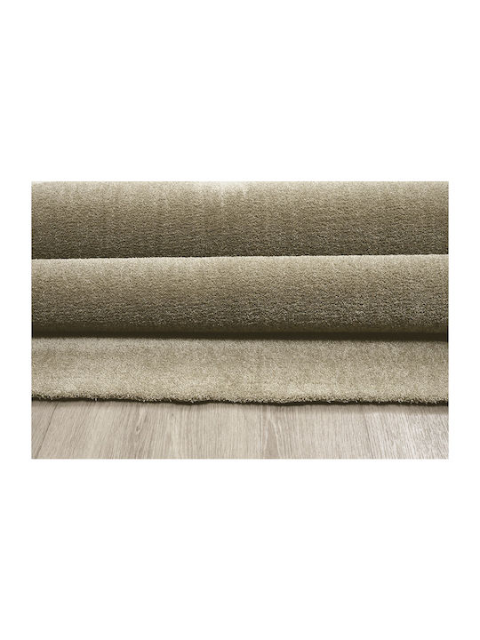 Newplan Velvet Carpet 50 Beige Width 80cm Cut-to-Measure