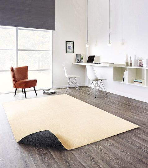 Newplan Velvet Carpet 56 Beige Width 80cm Cut-to-Measure