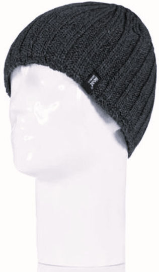 Beanie Ανδρικός Σκούφος Πλεκτός Dark Grey