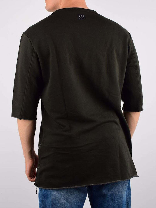 VITTORIO SWEATSHIRT 100%COT MADE IN GR F17-02.DK.GREEN