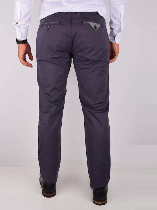 PANTALONI CHINO TED BAKER CU BUZUNARE LATERALE GRI LINIA REGULAR TA6M/GT25/SERNY.5