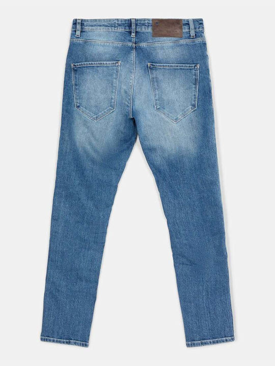 GABBA ΠΑΝΤΕΛΟΝΙ JEANS SLIM TAPERED FIT 10130.Mid Blue Denim