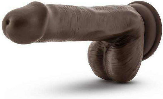 Blush Dr. Skin Dr. Daniel Glass Dildo with Balls and Suction Cup Chocolate 15cm