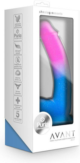 Blush Avant Chasing Sunsets Glass Dildo with Balls and Suction Cup 20cm