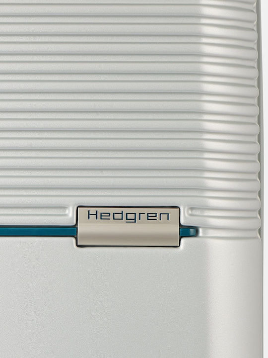 Hedgren Stripe HLNO01XS Valiză De Călătorie De Cabină Tough Argintie Cu 4 Roți Înălțime 55 Cm