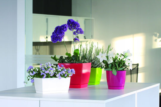 Marhome Coubi Case P Кутия за саксии Пластмаса Бял 39x19x18.2см.