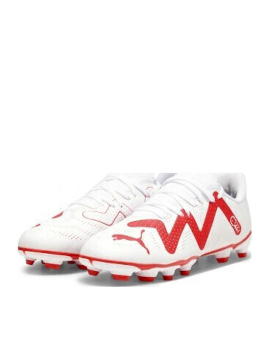 PUMA Play FG AG Jr White Kids Soccer Cleats & Shoes
