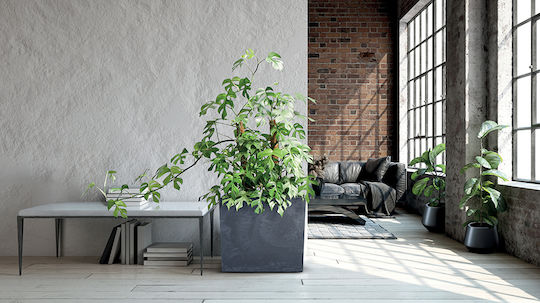 Marhome Кутия за саксии Пластмаса Бежов 77x23.5x68.6см.