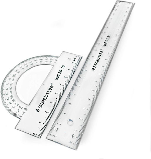 Staedtler Set 4 Instrumente Geometrice Plastice Transparente 569