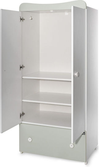 Exclusive Zwei Türen Schrank Weiß 57x80x178cm