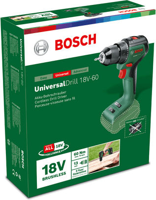 Bosch Universal Impact 18V-60 Percussive Battery Drill Driver Solo Brushless 18V