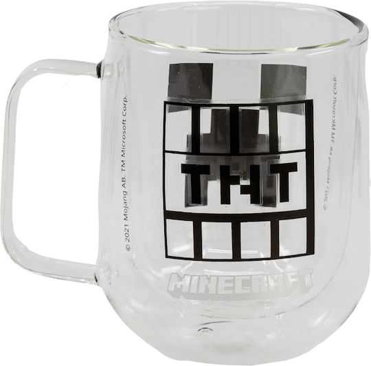 Stor Minecraft Κούπα Γυάλινη Διάφανη