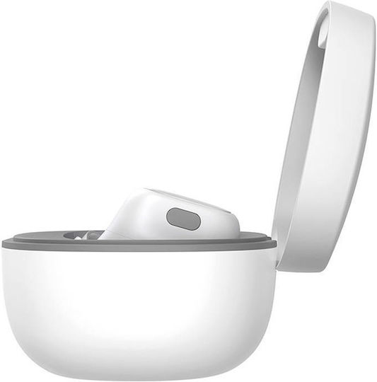 Baseus Bowie WM01 In-ear Bluetooth Handsfree Ακουστικά με Θήκη Φόρτισης Λευκά