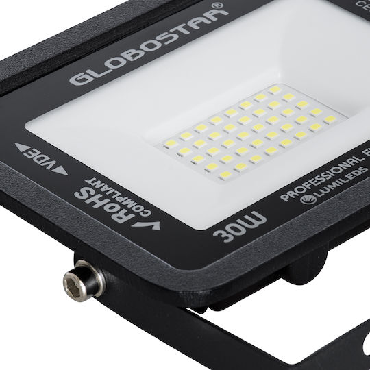 GloboStar Atlas Waterproof LED Floodlight 30W Cold White 6000K IP67