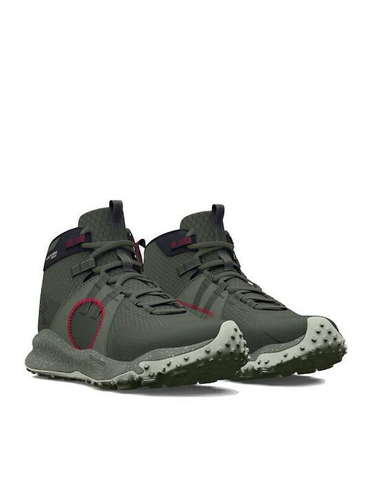 Under Armour Charged Maven Trek Ανδρικά Ορειβατικά Μποτάκια Αδιάβροχα Πράσινα