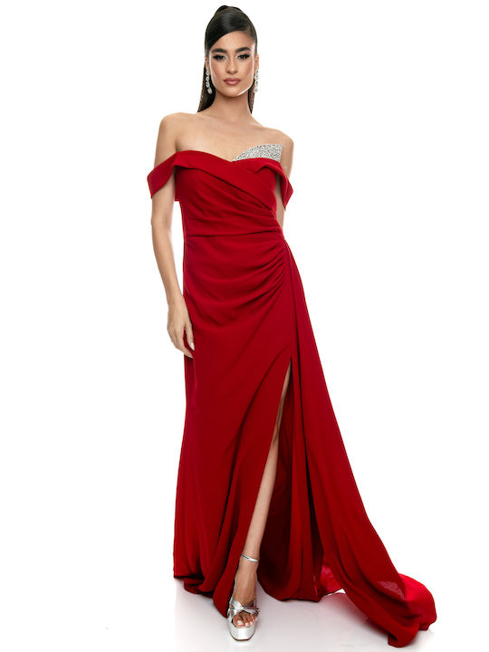 RichgirlBoudoir Maxi Kleid für Hochzeit / Taufe Rot