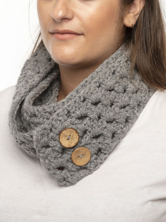 Philio Women's Knitted Scarf Gray