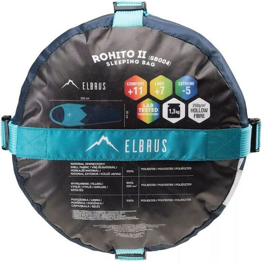 Elbrus Schlafsack Einzeln 2 Jahreszeiten Rohito Ii Blue