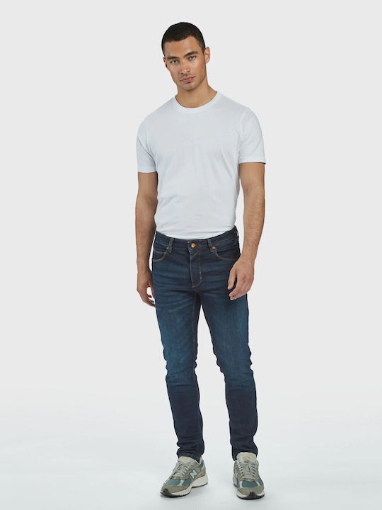 Rey K4441 Herren Jeanshose mit Schlank Tapered Anwendung Blau