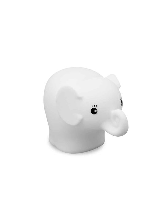Ango Φωτάκι Νυκτός LED Elephant Ρεύματος Λευκό