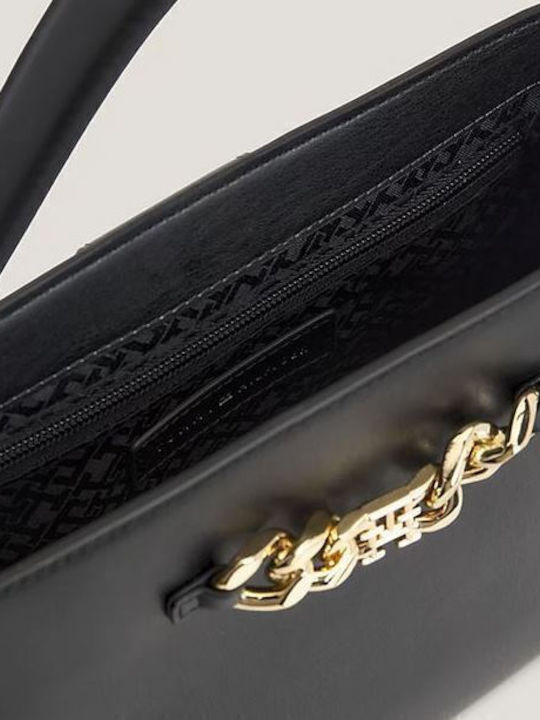 Luxe Дамска Тоут Чанта Черна