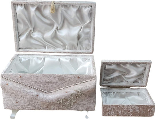 Olia Home Βαπτιστικό Κουτί από Βελούδο 55x35x30εκ.