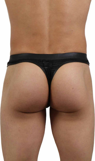 Soiemio Ανδρικό Sexy String Μαύρο