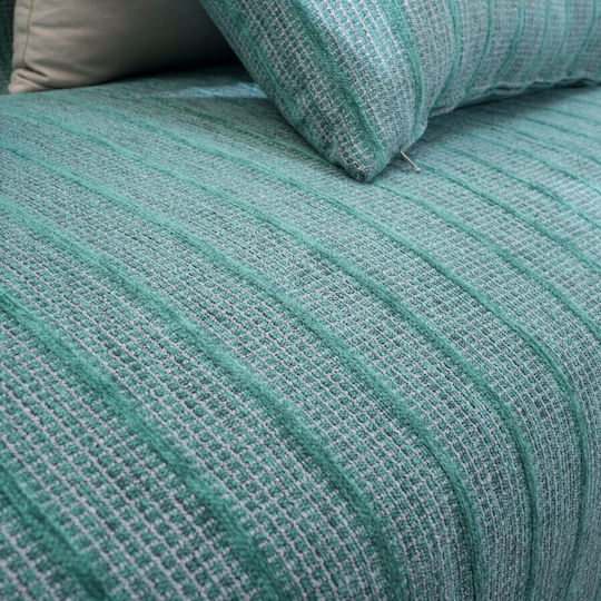 Teoran Jersey Ριχτάρι Πολυθρόνας Chenille 180x150εκ. 16 Mint