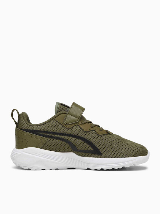 All-Day Active Παιδικά Sneakers High με Σκρατς Χακί 387387-13