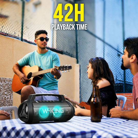 W-King D10 Ηχείο Bluetooth 60W με Διάρκεια Μπαταρίας έως 42 ώρες Μαύρο
