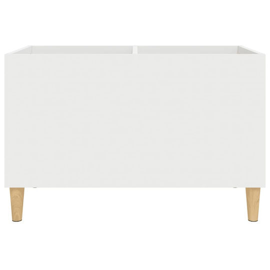 vidaXL Έπιπλο Hi-Fi Λευκό με Καφέ Πόδια 74.5x48x38cm