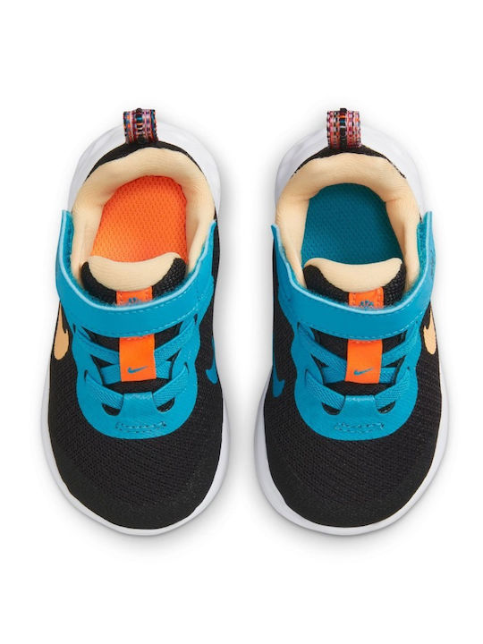 Revolution 6 Lil Tdv Kids Sports Shoes Running with Hoop & Loop Closure Black