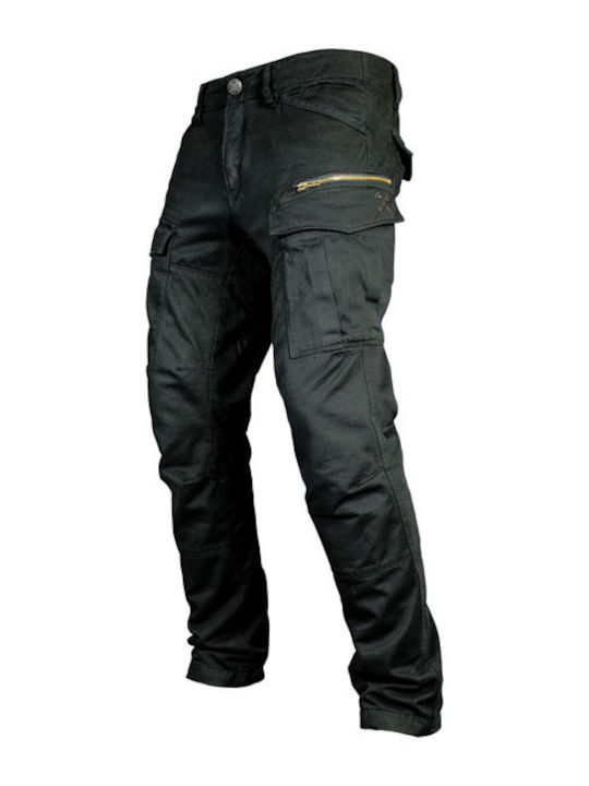 John Doe Men's Riding Pants Cotton 4 Seasons Waterproof Black