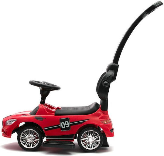 BabyMix Racer Up Αυτοκινητάκι Ride On με Χειρολαβή για 12+ μηνών με Ήχους Κόκκινο