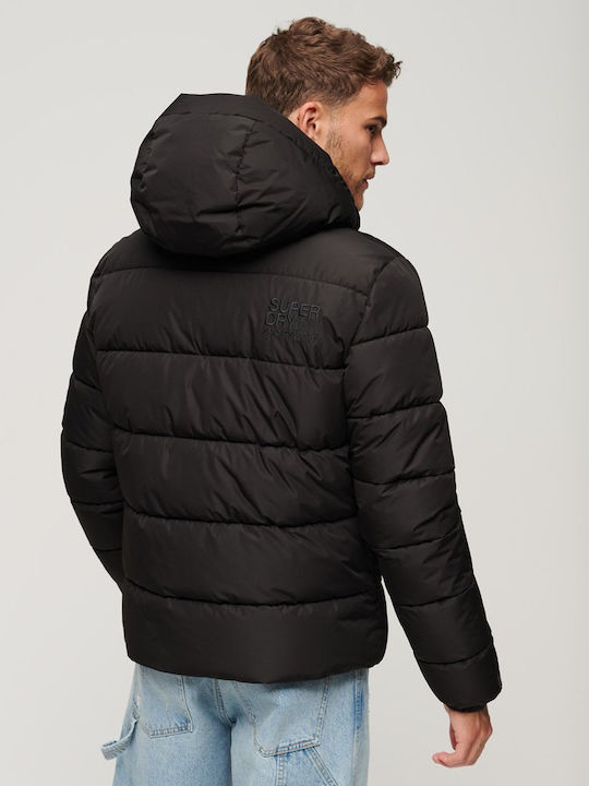 Geacă De Iarnă Puffer Neagră